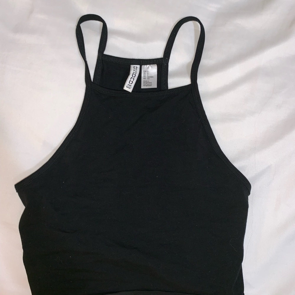 H&M black Crop Top